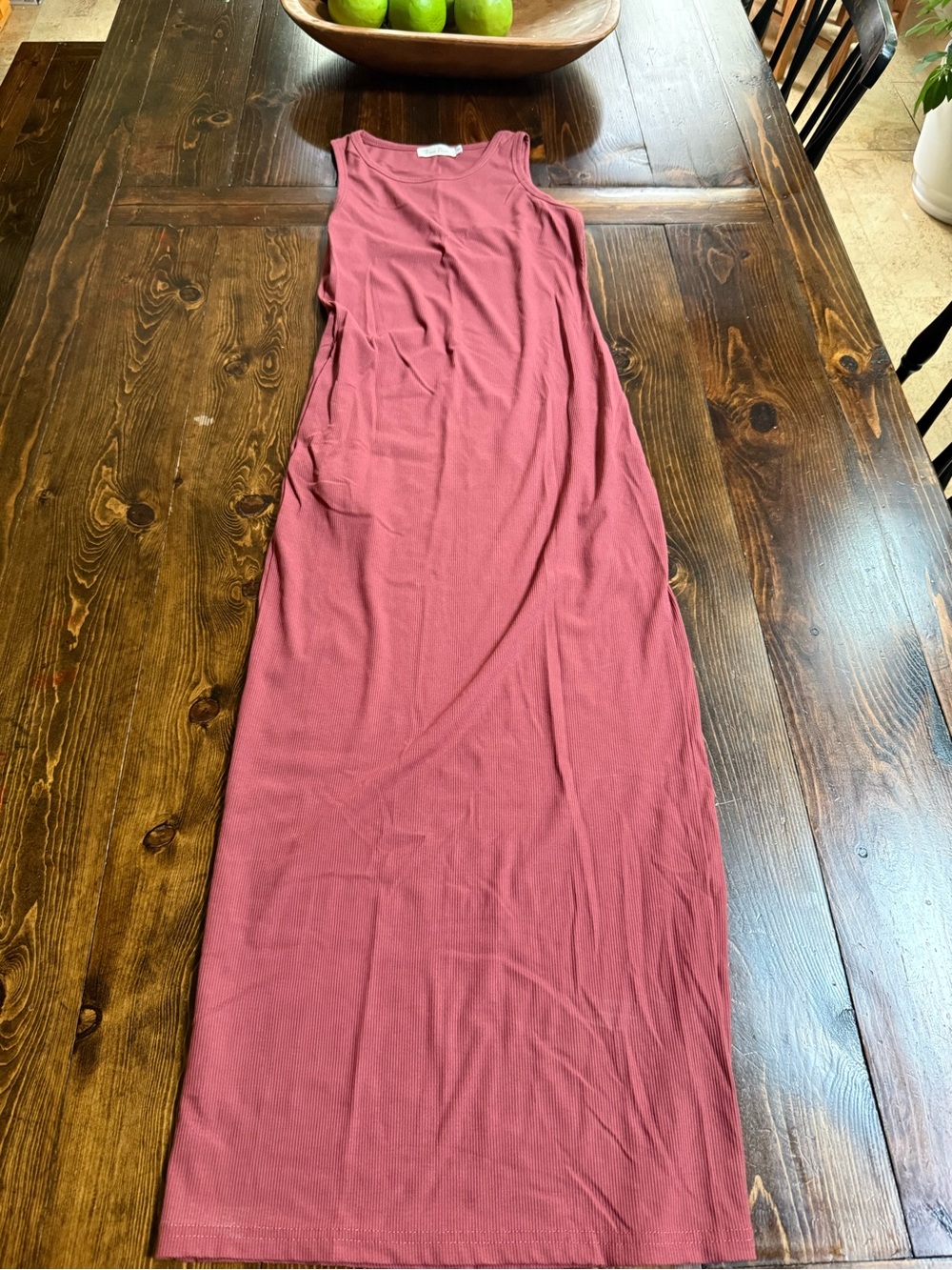 Sleeveless Maxi Dress in Dusty Rose